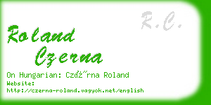 roland czerna business card